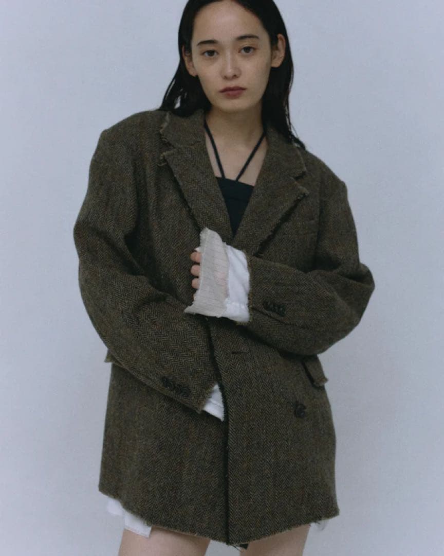 今季完売　jself Harris Tweed Layered Jacket