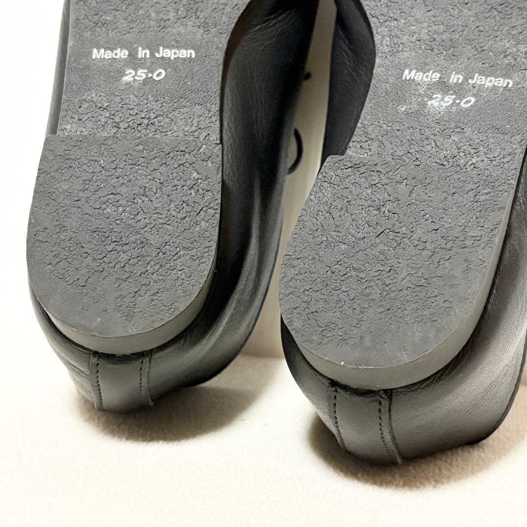 未使用級☆Recipe レシピ レースアップシューズ レザー 25.0cm