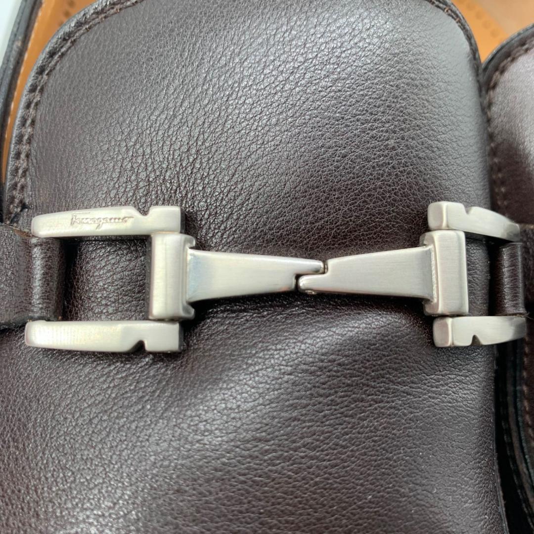 未使用級✨サルヴァトレーフェラガモ シューズ シルバー金具 26.5cm