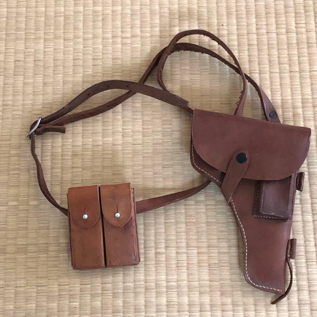 牛革54式拳銃カバー　中国版トカレフ「五四式自動手槍」カバー警用本物保証　時代物