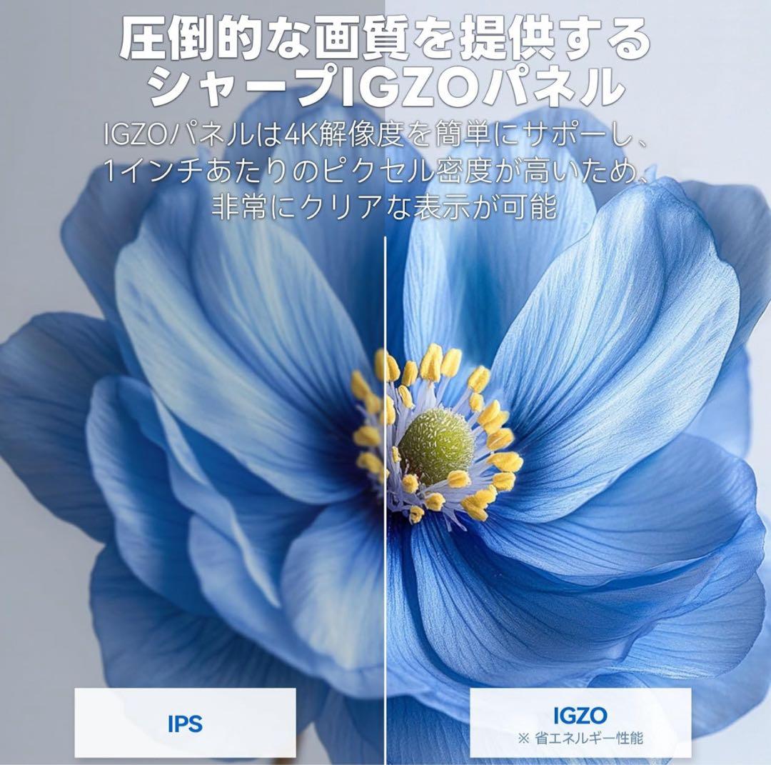 し*な様 13.4インチ 4K IGZOポータブルモニター