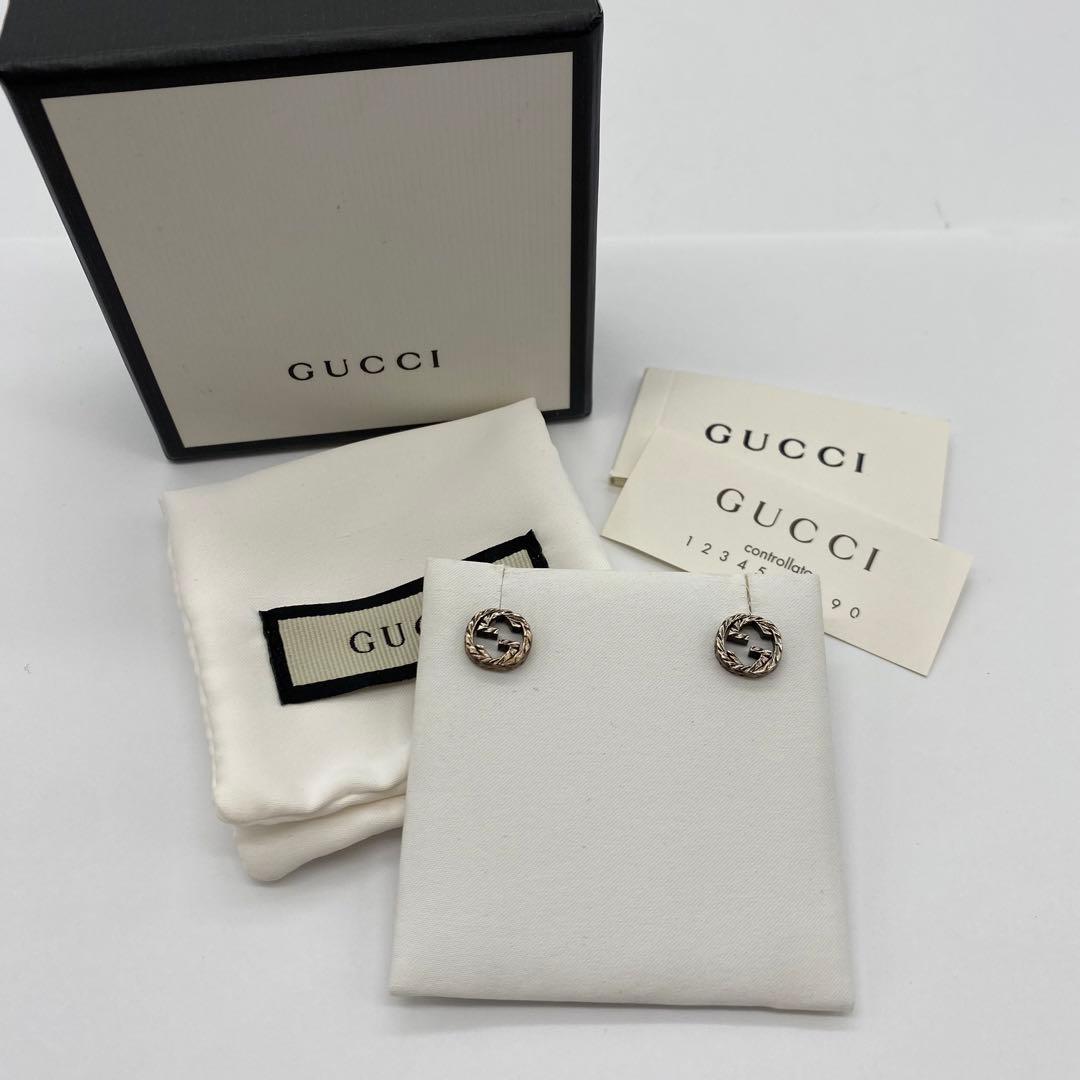 グッチ GUCCI ピアス インターロッキング SV925