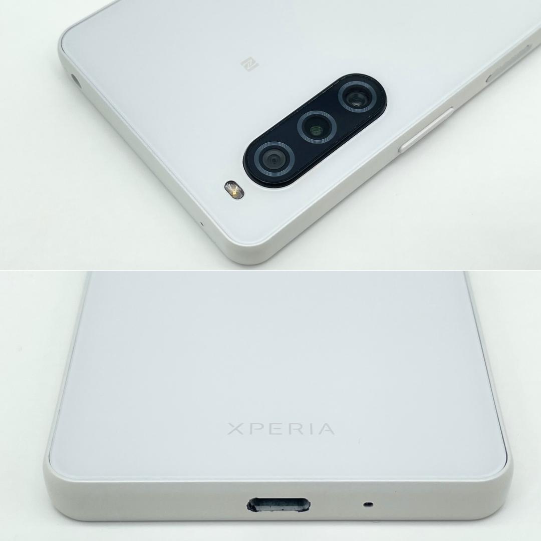 即配【美品】SIMフリー Xperia 10 V 128GB ホワイト 送料無料
