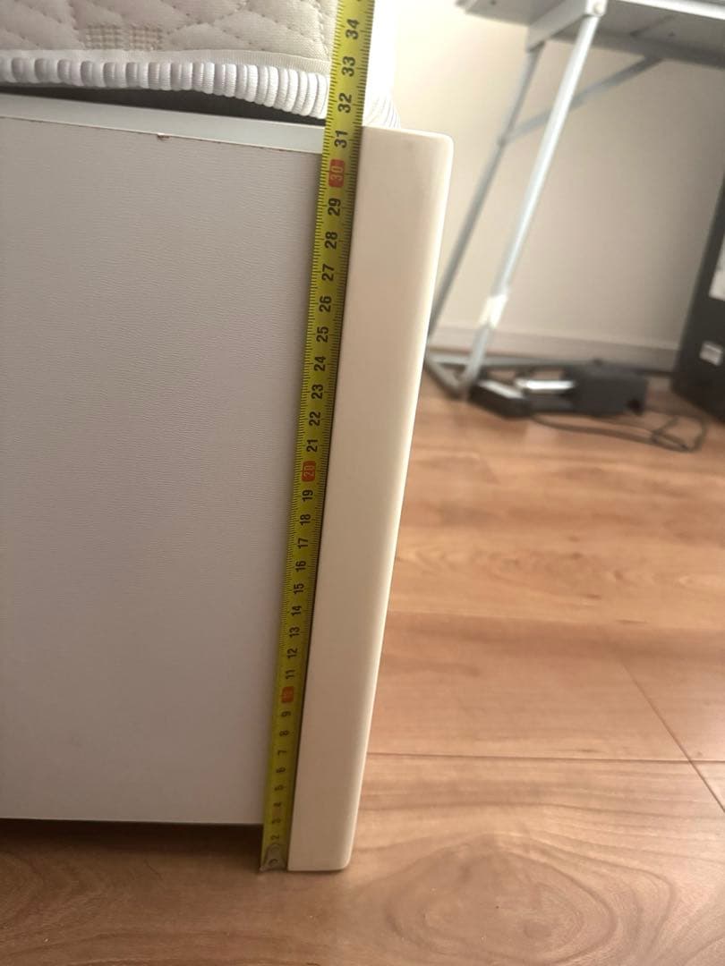 ニトリ ホワイト 収納 コンセント付きベッド ダブル マットレス