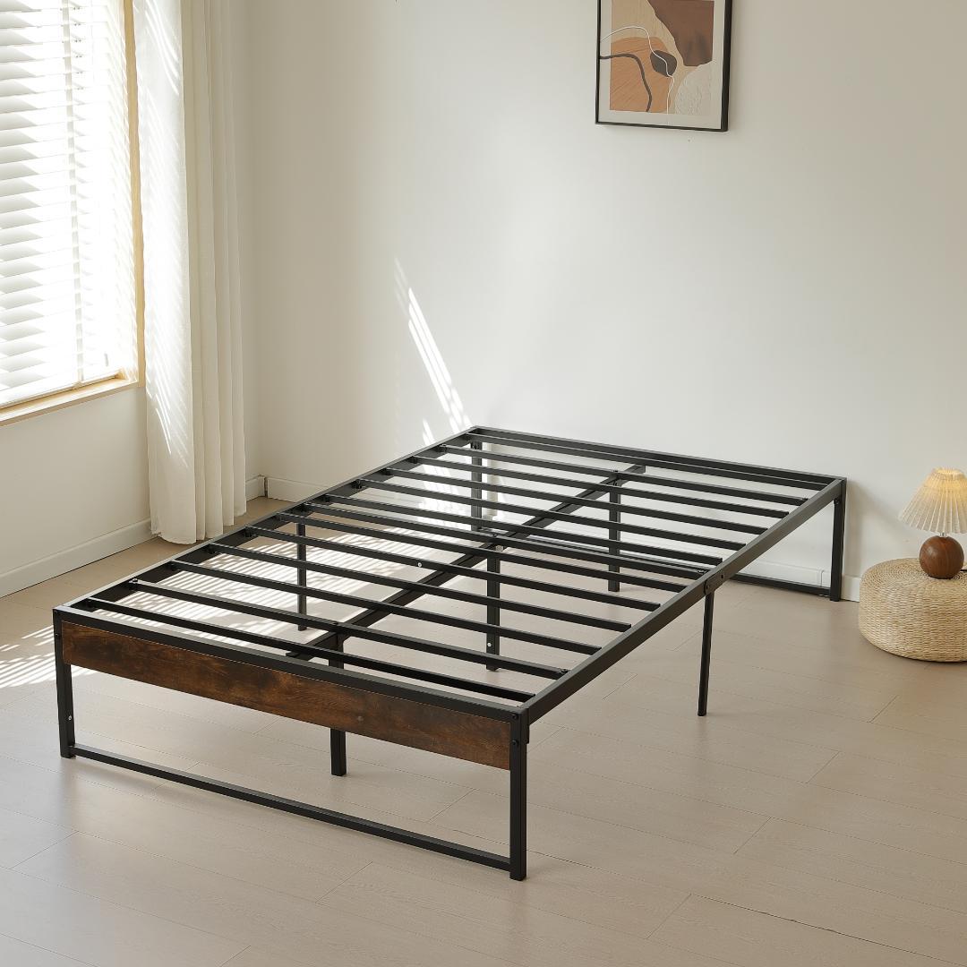 【お得SALE】超人気！ベッドフレーム パイプベッド【ダブル D】　BLACK