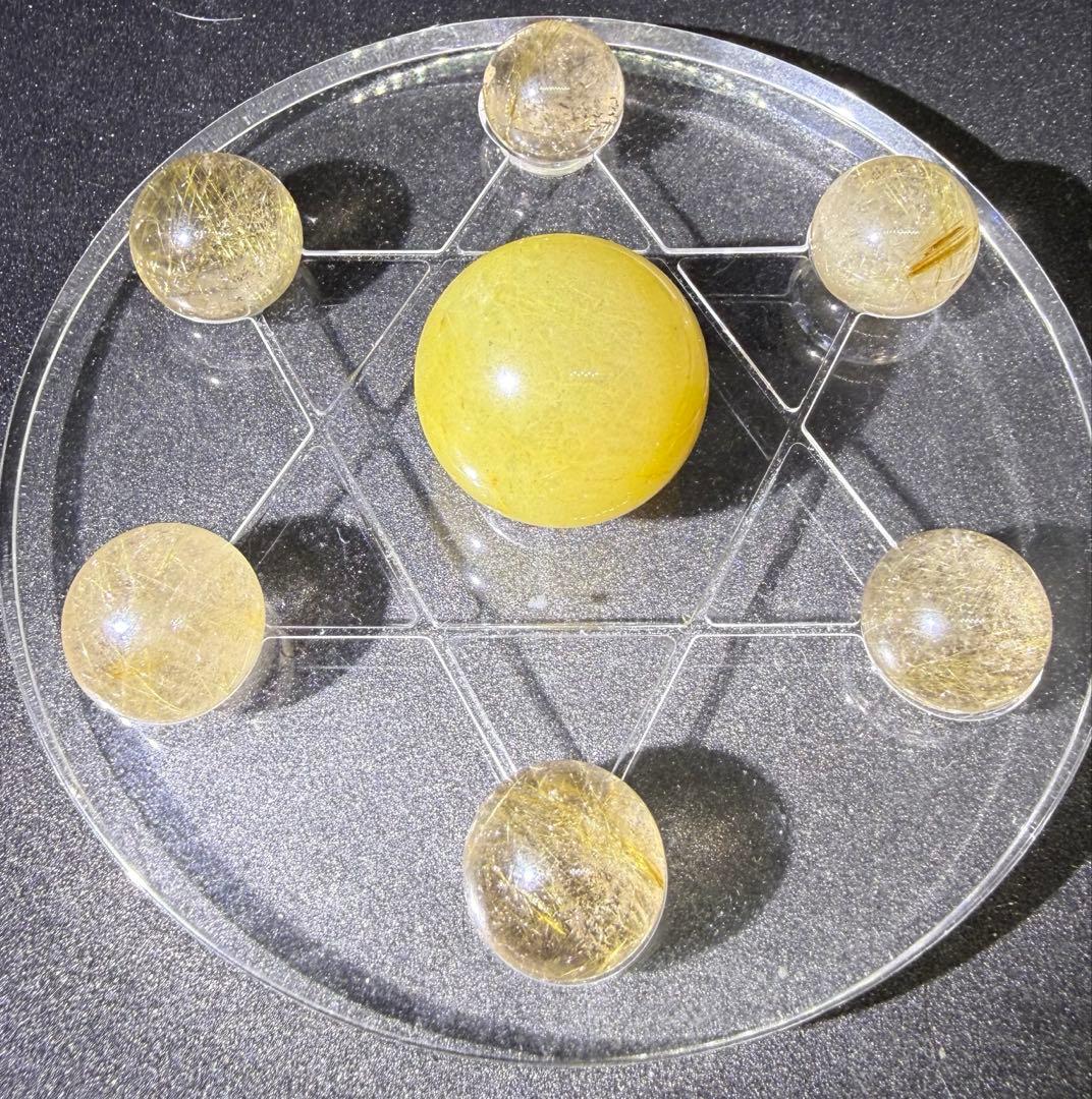 ルチルクォーツ七星陣