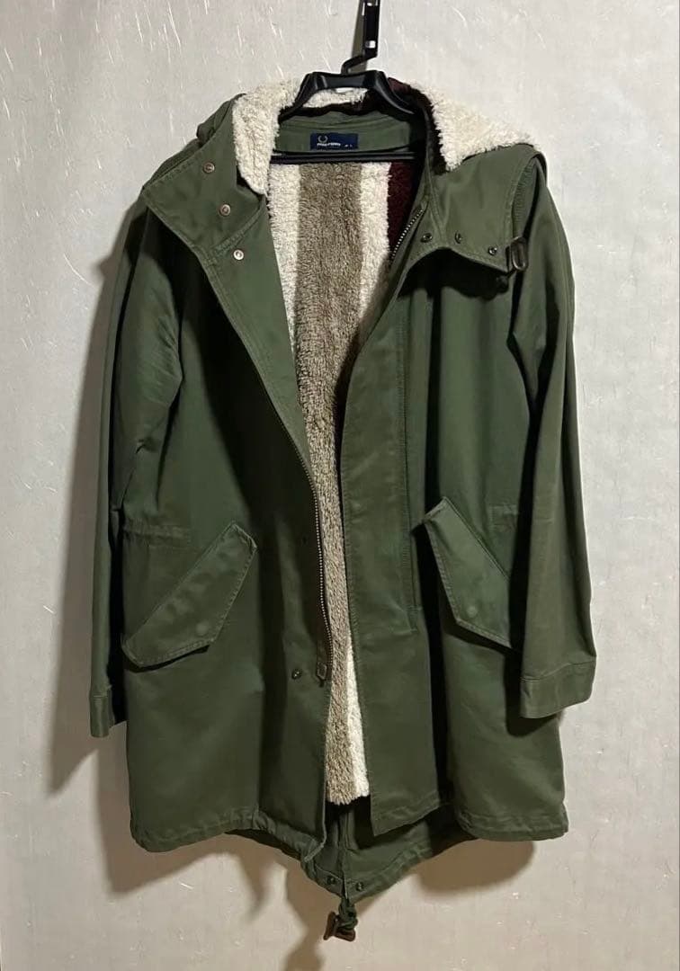 FRED PERRY モッズコート L オリーブ ライナー付