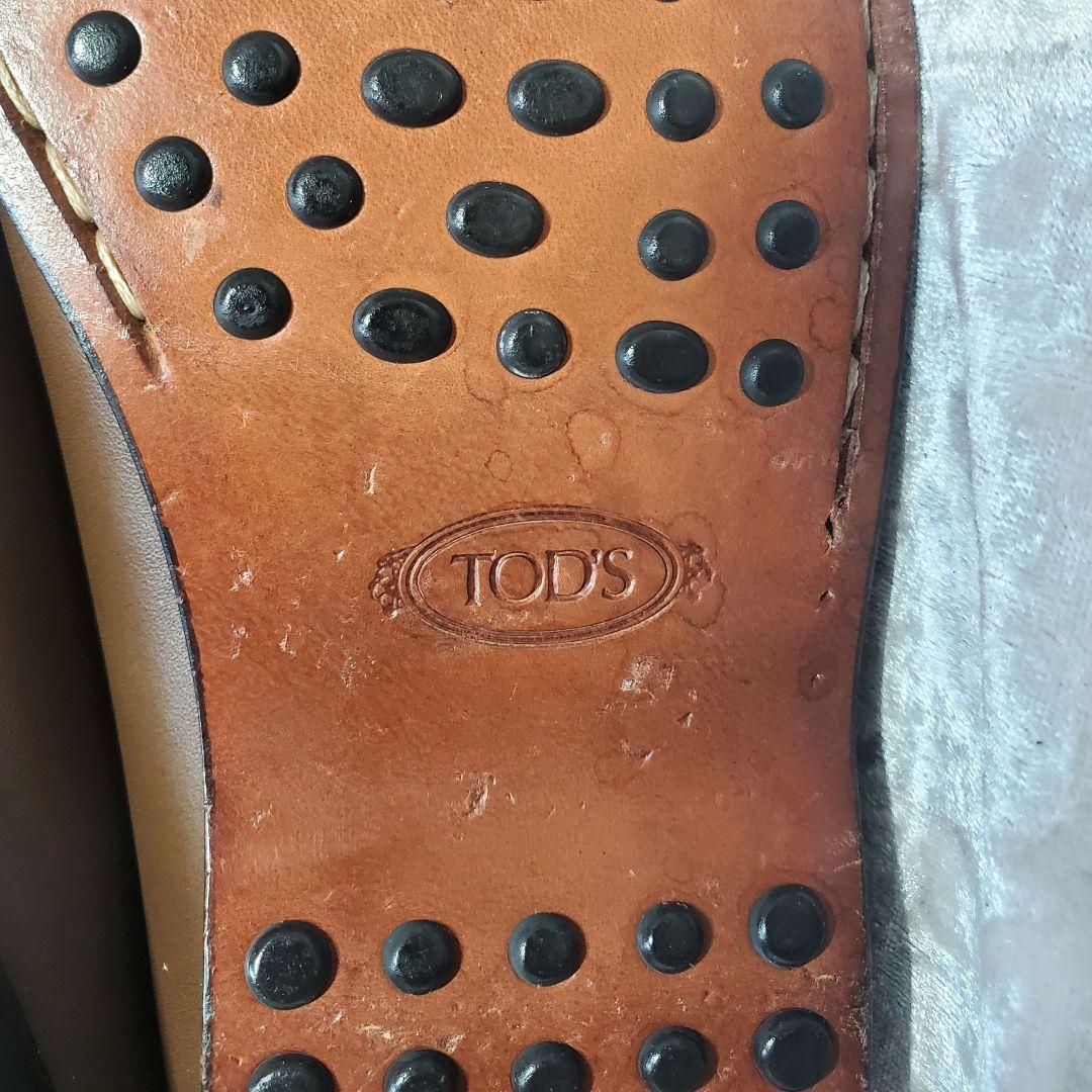 【極美品】✨TOD'S トッズ 22cm ローファー 革靴 T金具 茶系 35