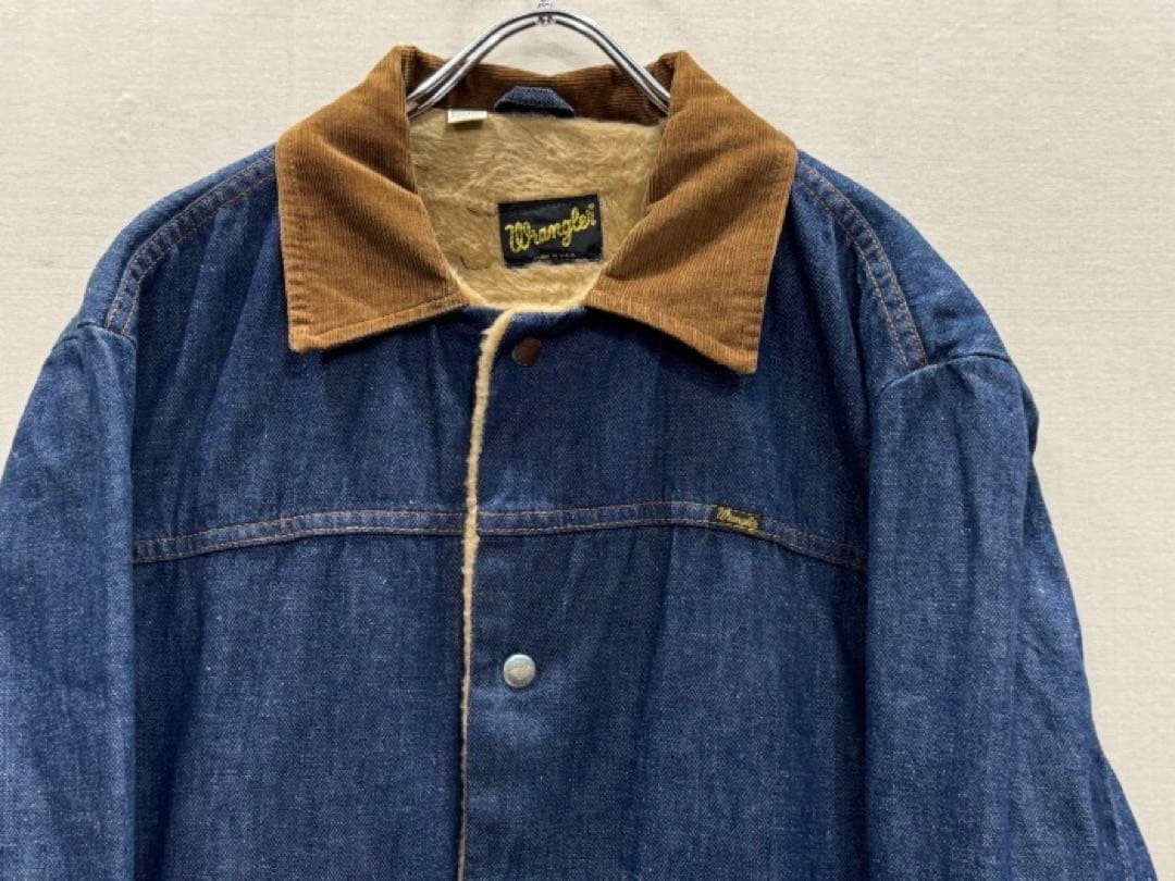 ジャケット・アウター 1970'SWrangler227MJLDenimBoaJacketSize44