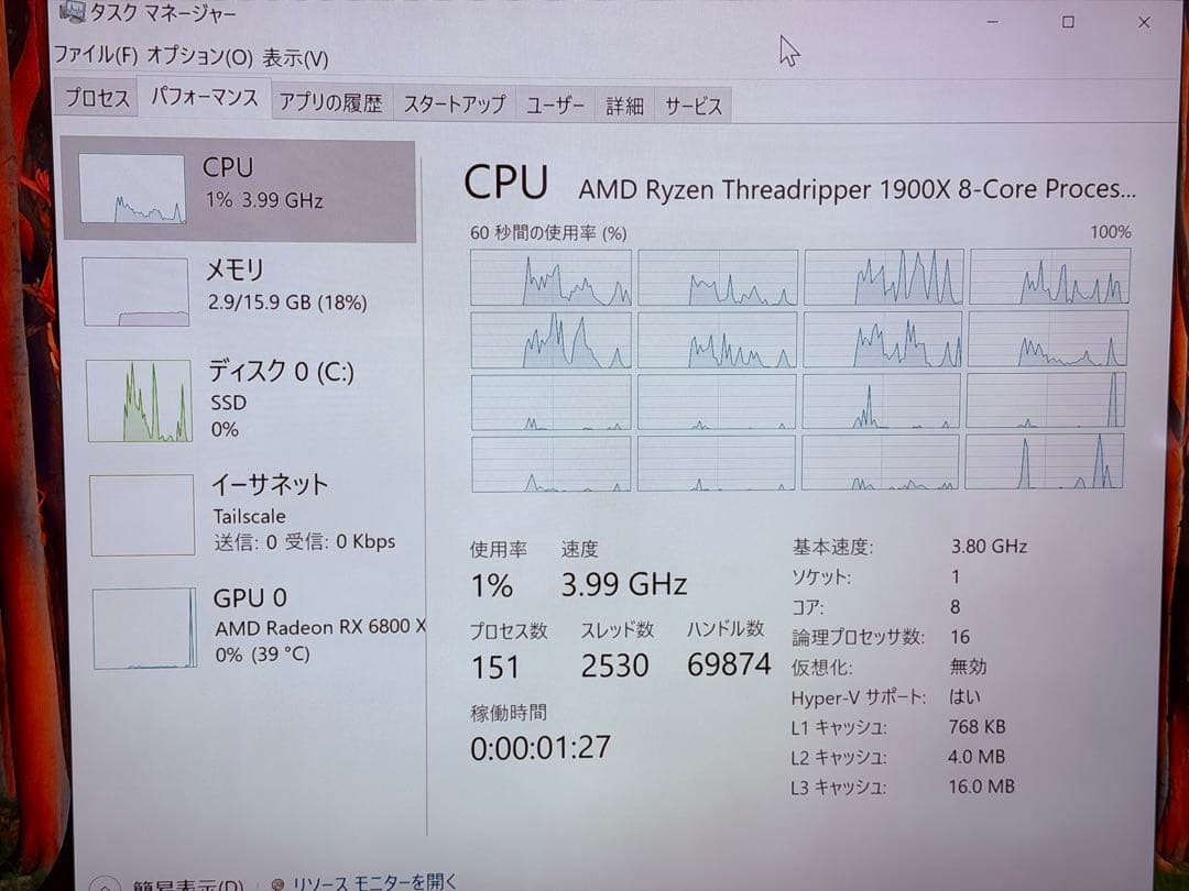 AMD 1900X + X399 DESIGNARE + メモリ16GB+クーラ