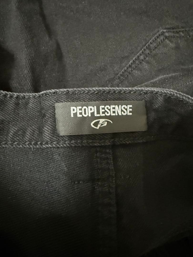 PEOPLESENSE ブラック ワイドパンツ