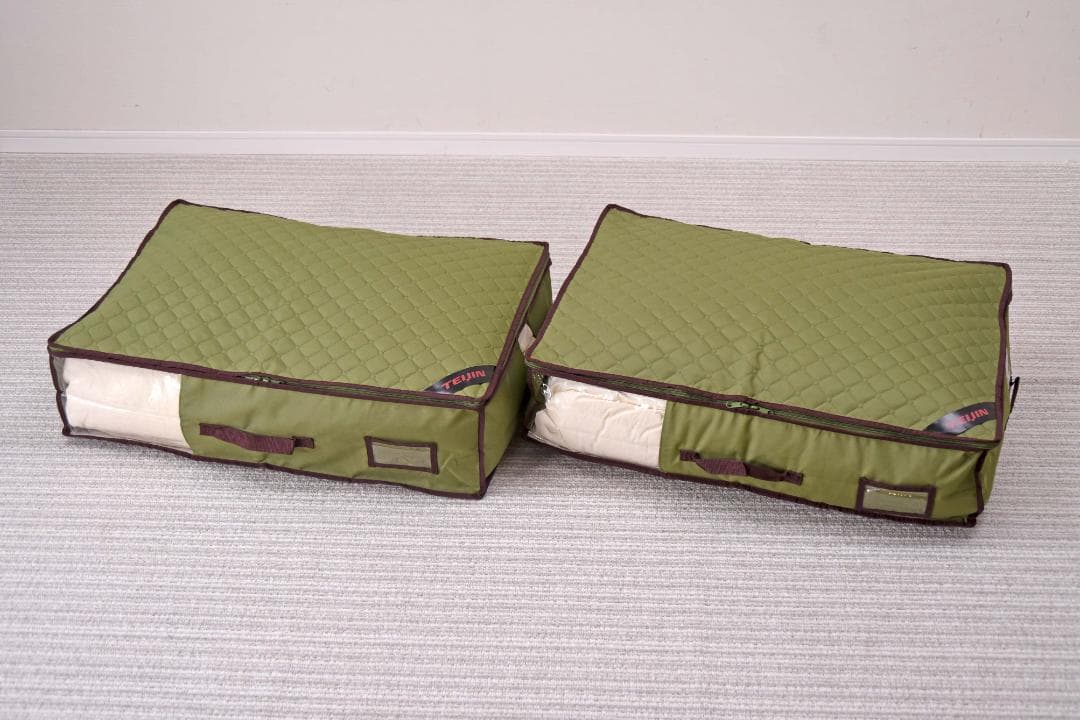 値下【 テイジン 公式】 乾っとデオケース 大サイズ　3枚　モスグリーン