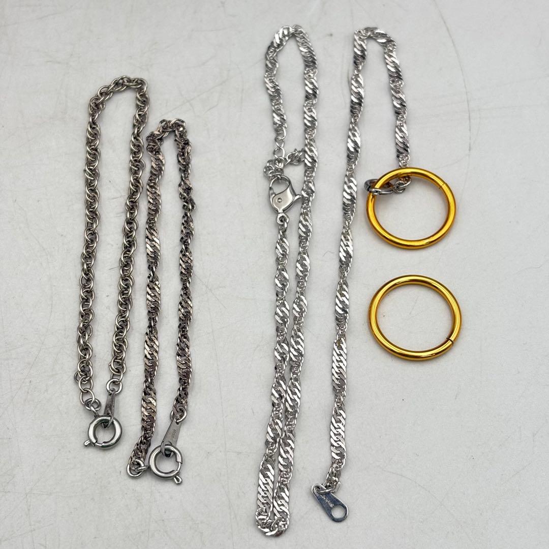 シルバー ゴールド ネックレス まとめ売り アクセK18 1026-S7241t