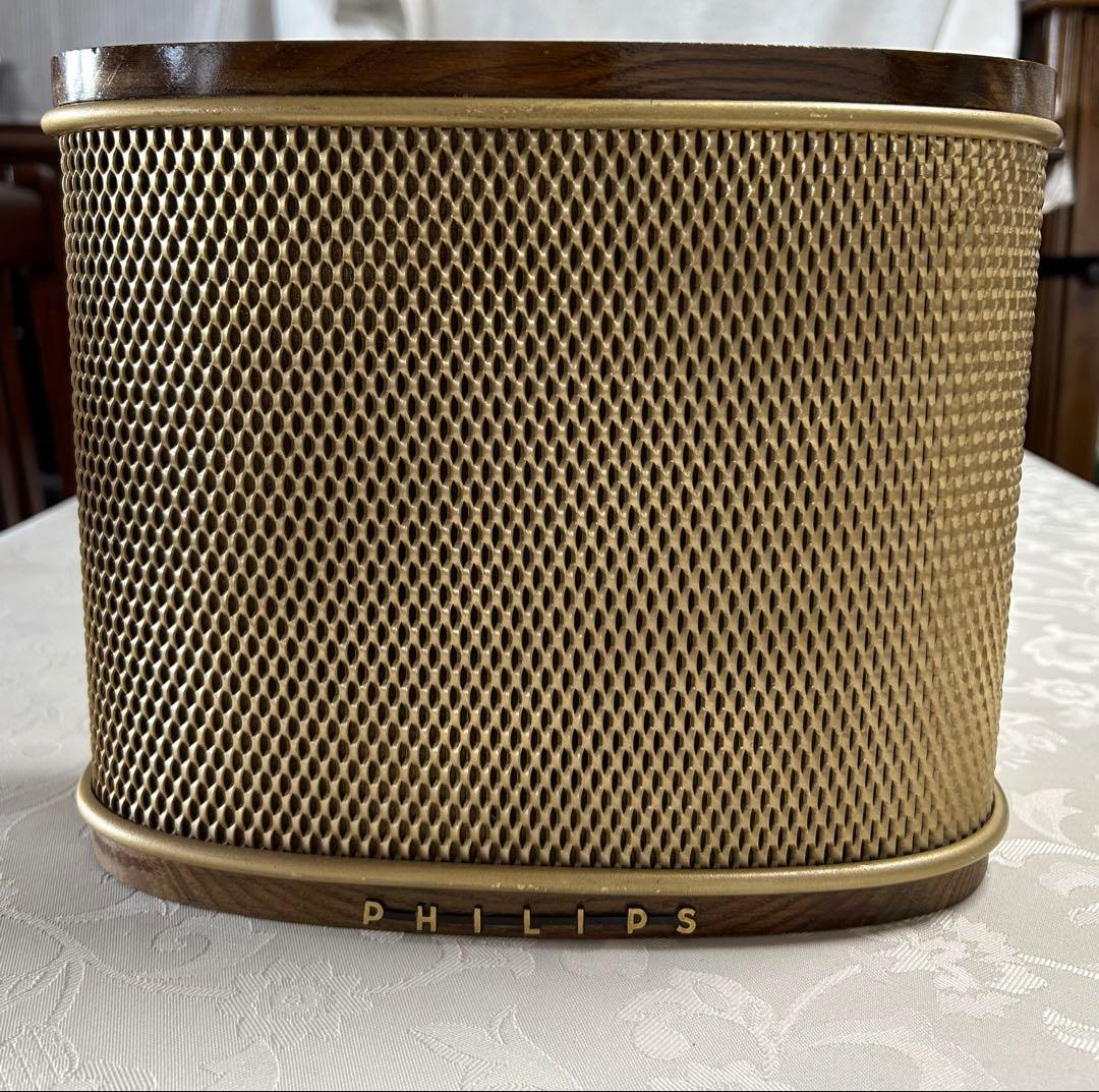 PHILIPSヴィンテージスピーカー ペア 金と銀の競演