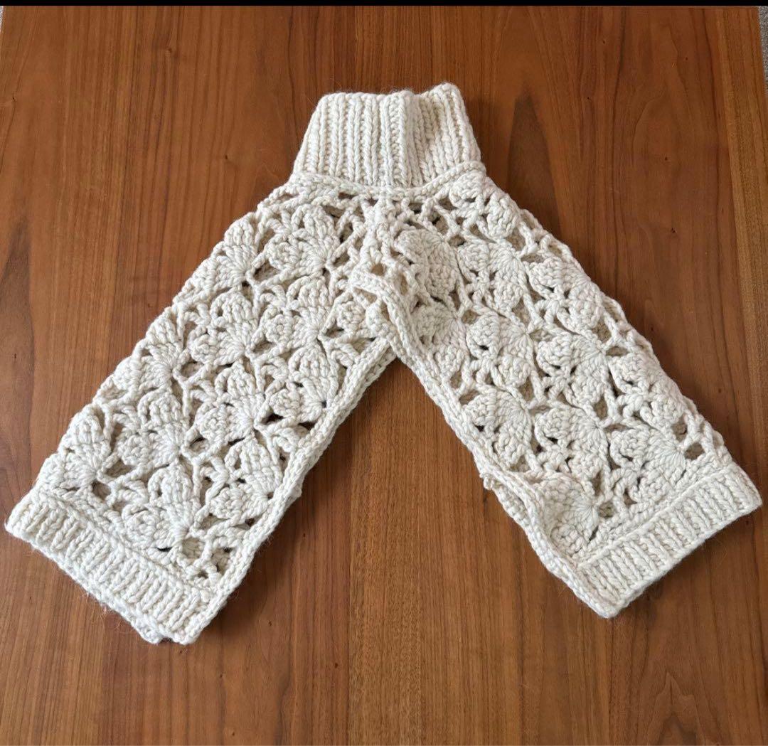 《新品タグ付》TOMORROWLAND（トゥモローランド）白ニット編みベスト