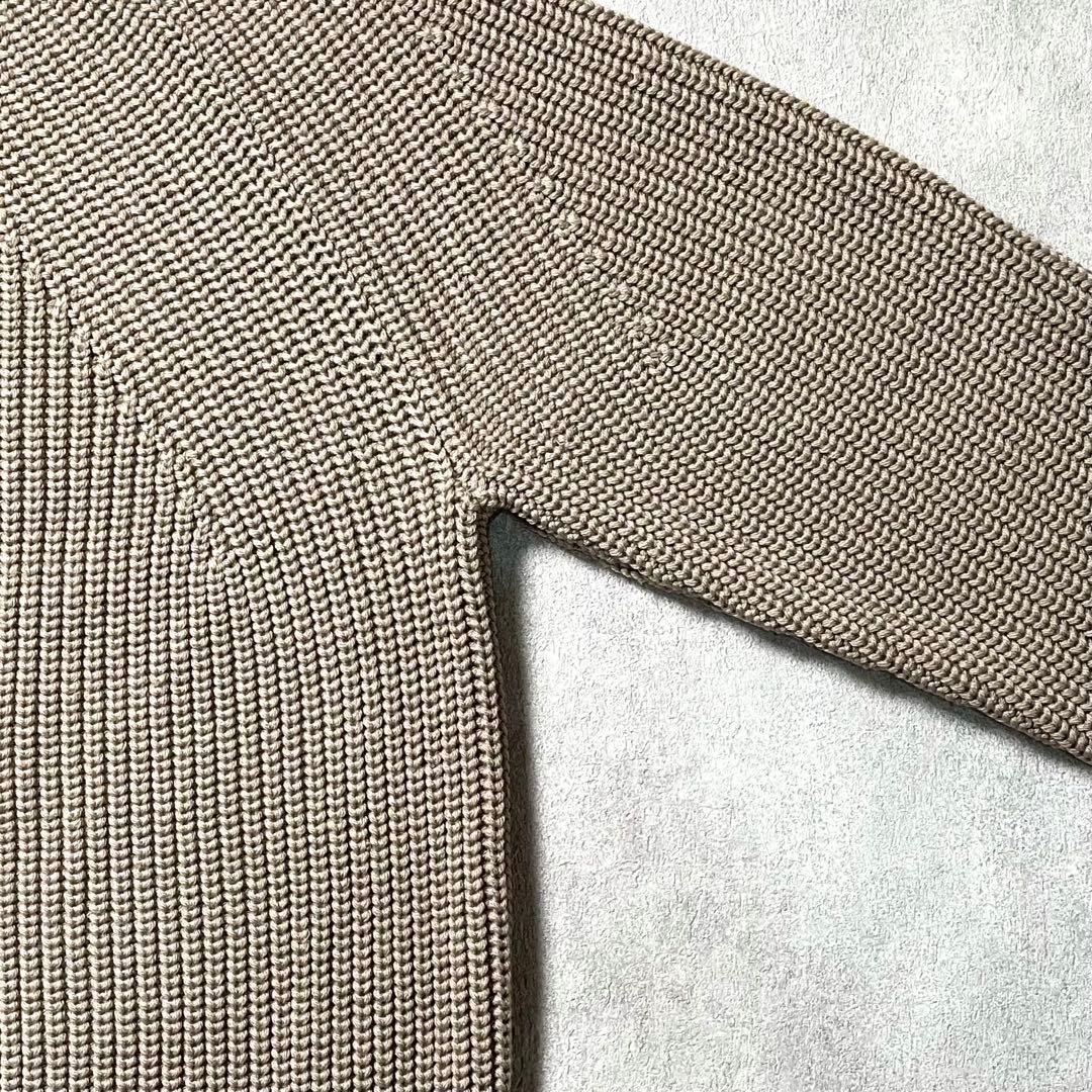 トップス BATONER WOOL SIGNATURE CREW BEIGE SIZE2