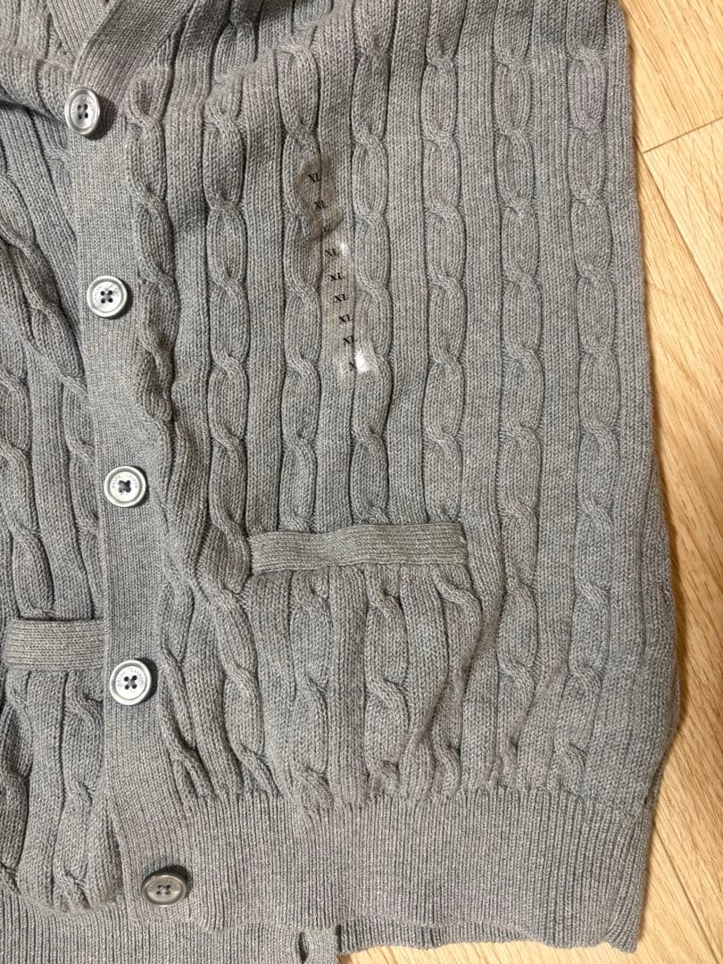 新品タグ付き POLO RALPH LAUREN カーディガン グレー XL