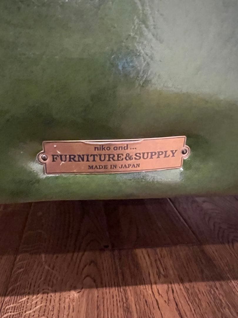 niko and... グリーンソファ クラシックダイナーカウチソファ右肘②