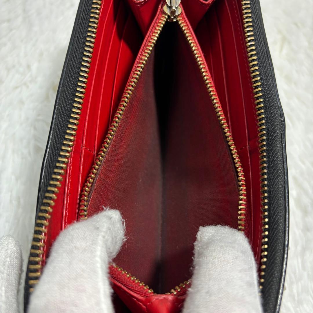 ✨美品✨ ルブタン パネトーネ スタッズ 長財布 レザー ラウンドジップ 革 黒