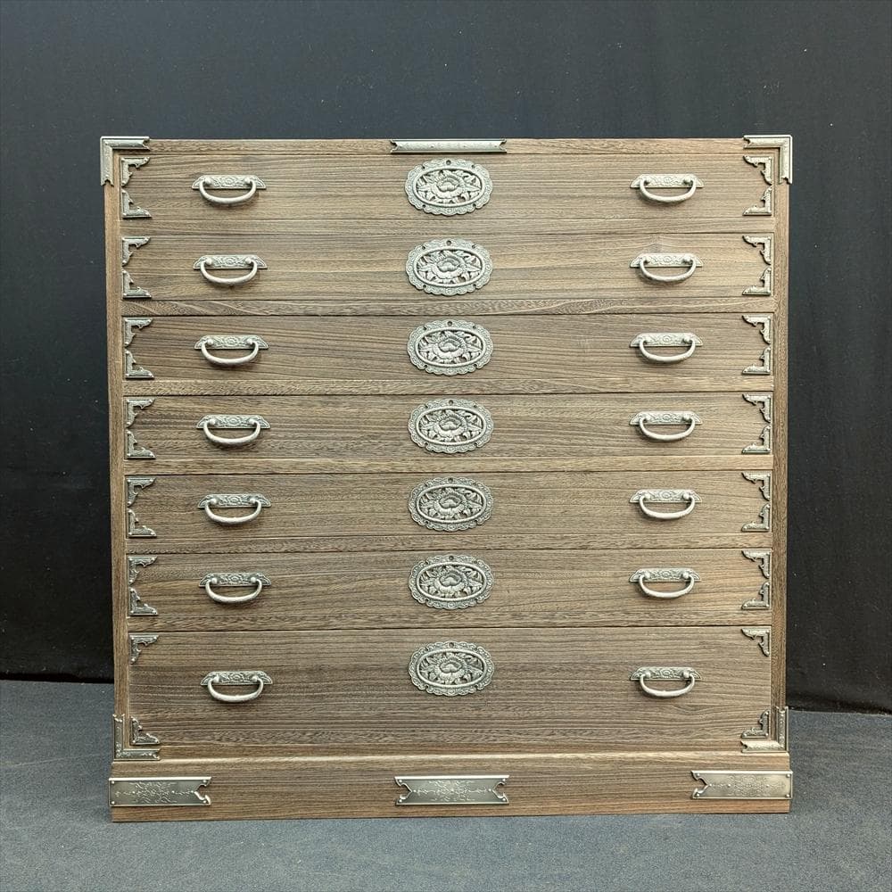 美品　丸石商事　桐箪笥　整理箪笥　箪笥　タンス　たんす　着物　衣類　蟻組　気密