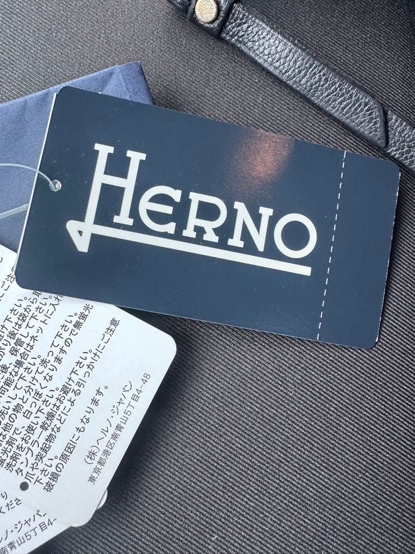 Herno ネイビー ダウンジャケット