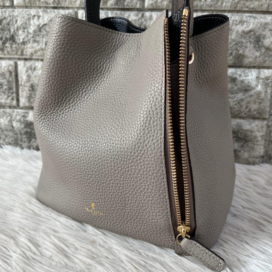 【美品】ペレボルサ　レネット　4741 レザー　2way ショルダーバッグ