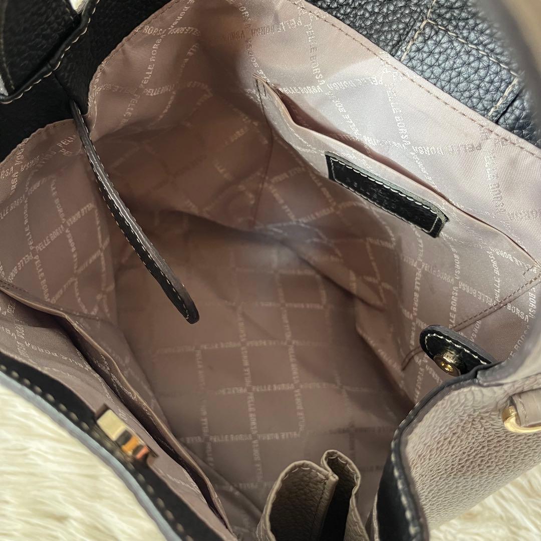 【美品】ペレボルサ　レネット　4741 レザー　2way ショルダーバッグ