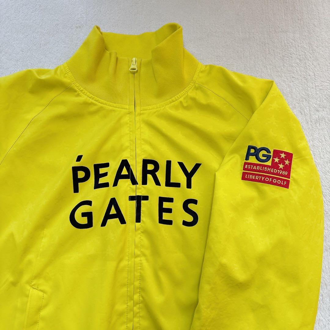 極美品　パーリーゲイツ　蓄熱裏地　スニード　ジャケット　星条旗　スター　イエロー