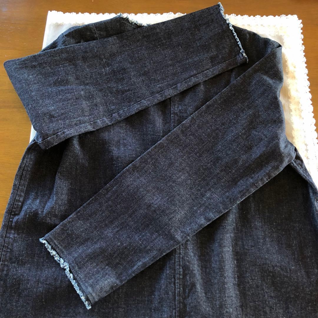 新品　エムアンドキョウコ　レディース　洗える　デニム　ジャケット　ライトアウター