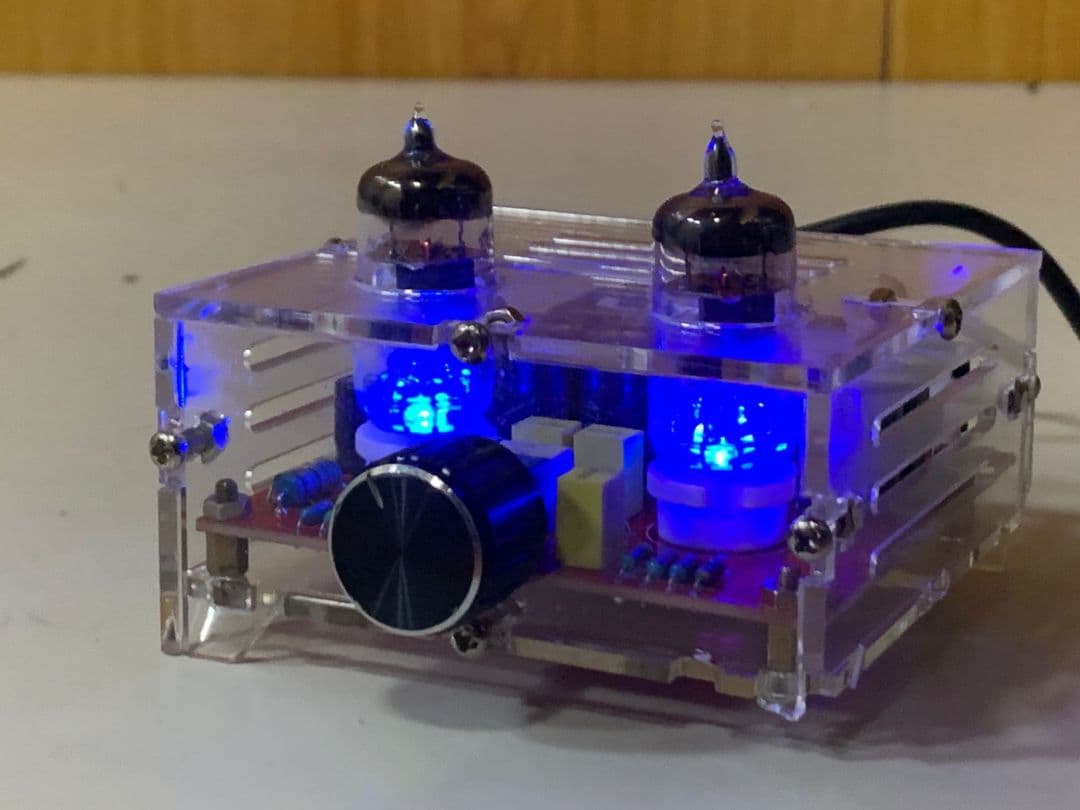 真空管アンプ 本体 透明アクリル XH-A201 2019年製