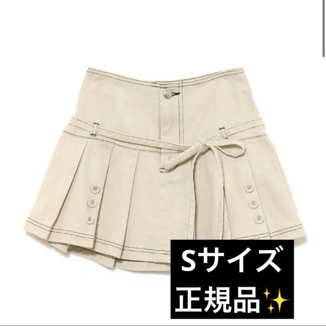 スカート andmary Kika button mini skirt