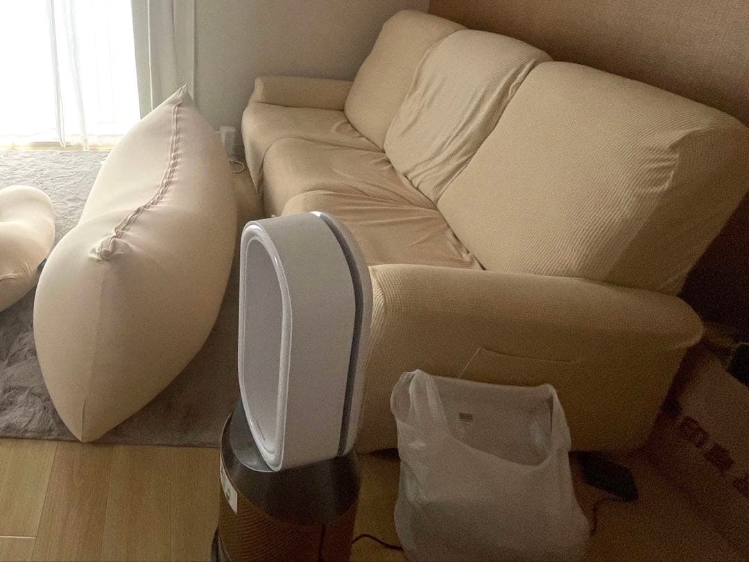 3人掛け電動テーブル付きリクライニングソファ （Nビリーバ2 革BE）