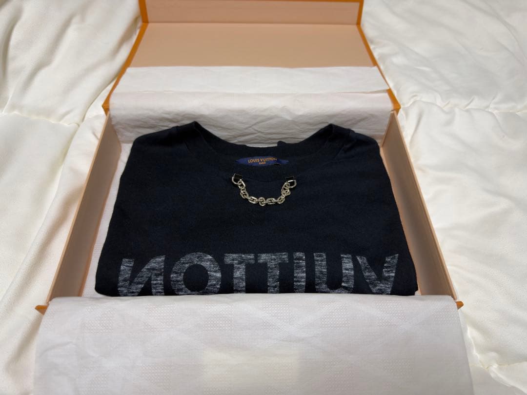 【1/4まで】LOUIS VUITTON 反転ロゴ Tシャツ 半袖 ブラック