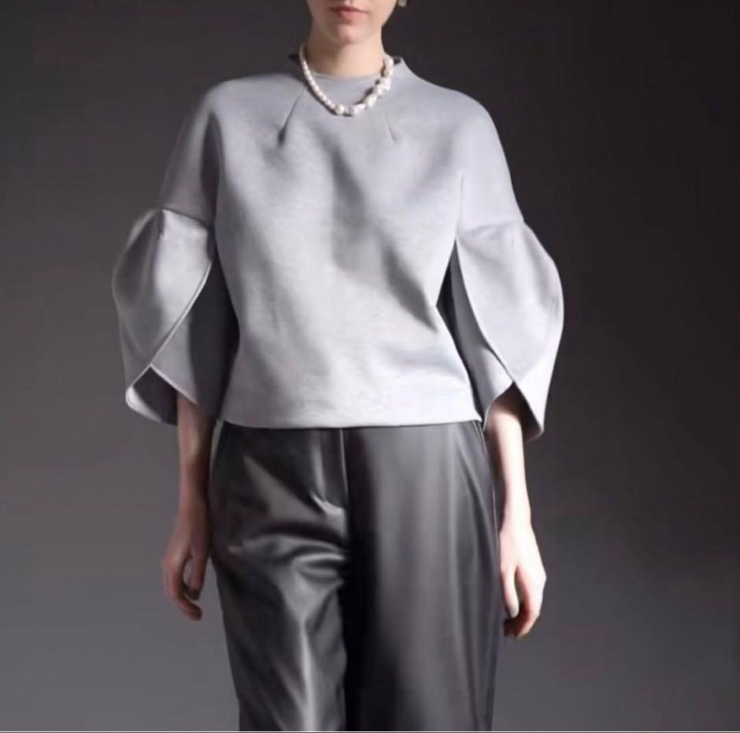 ヘイヴ HEVE チューリップボンディングブラウス グレー