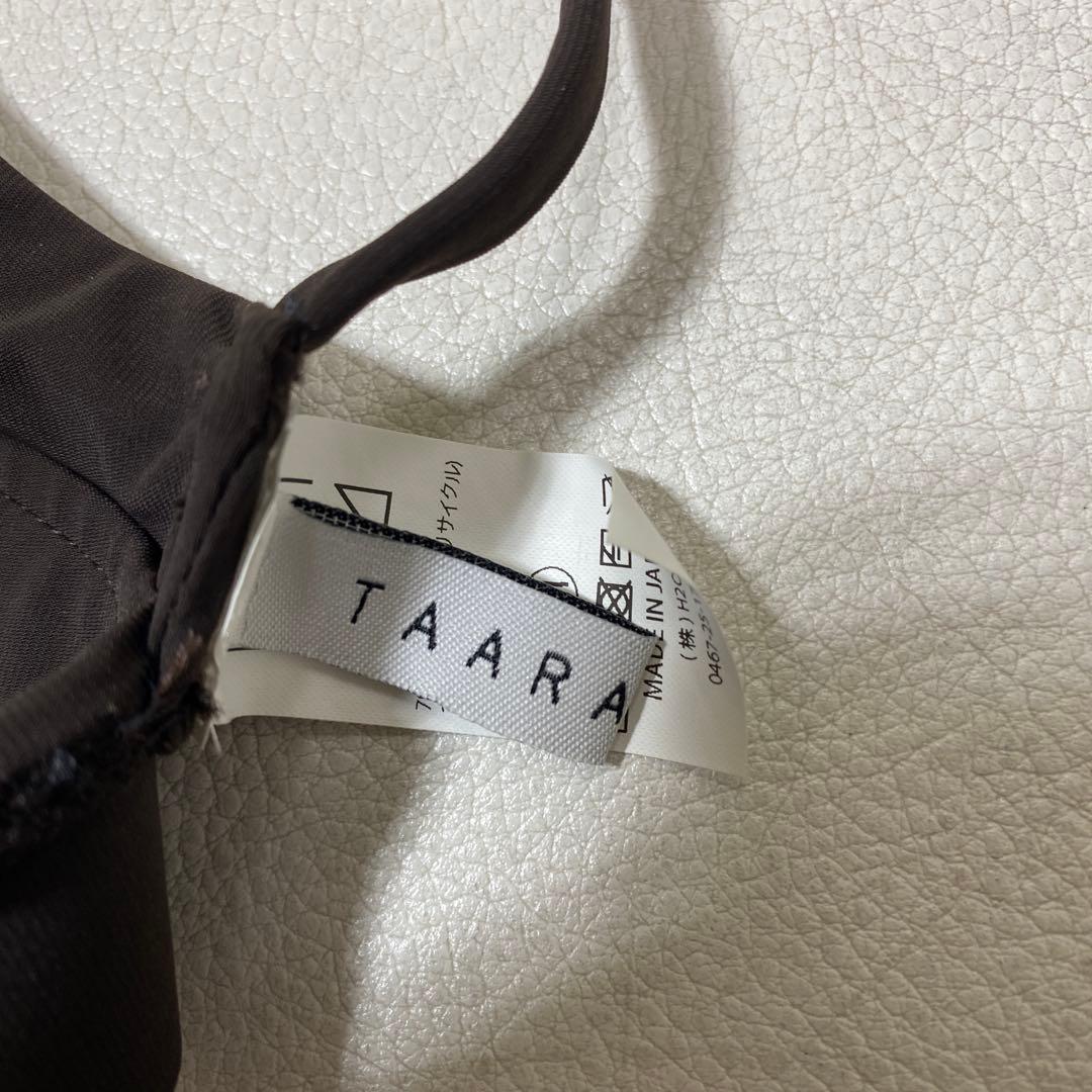美品 TAARA clothing スイムトップ 水着 ダークブラウン