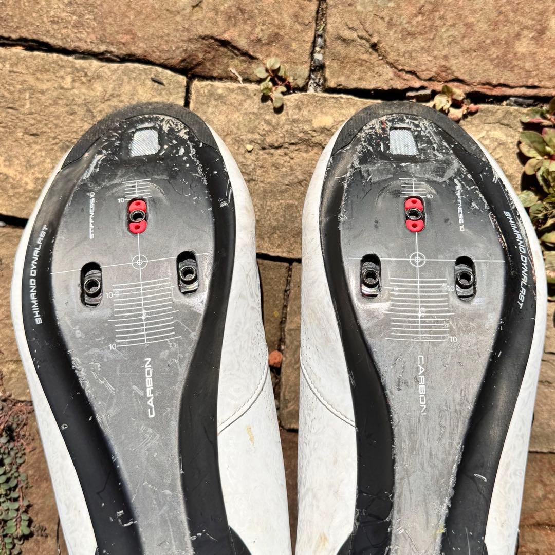 シマノ　ビンディングシューズ　RC7 42 カーボン　ホワイト　BOA