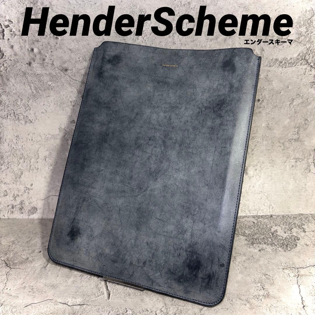 【二次流通極少品！】エンダースキーマ タブレットケース ブライドルレザー グレー