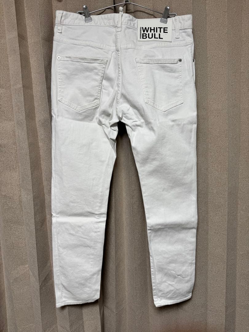 DSQUARED2 WHITE BULL ホワイトチノパン