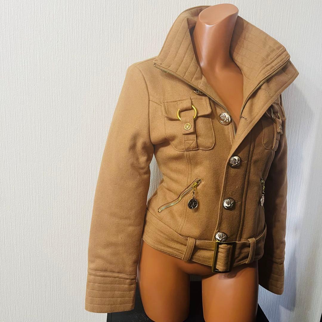 【平成ギャル】【希少】 d.i.a. 激レア厚手ミニ丈コートPコートジャケット