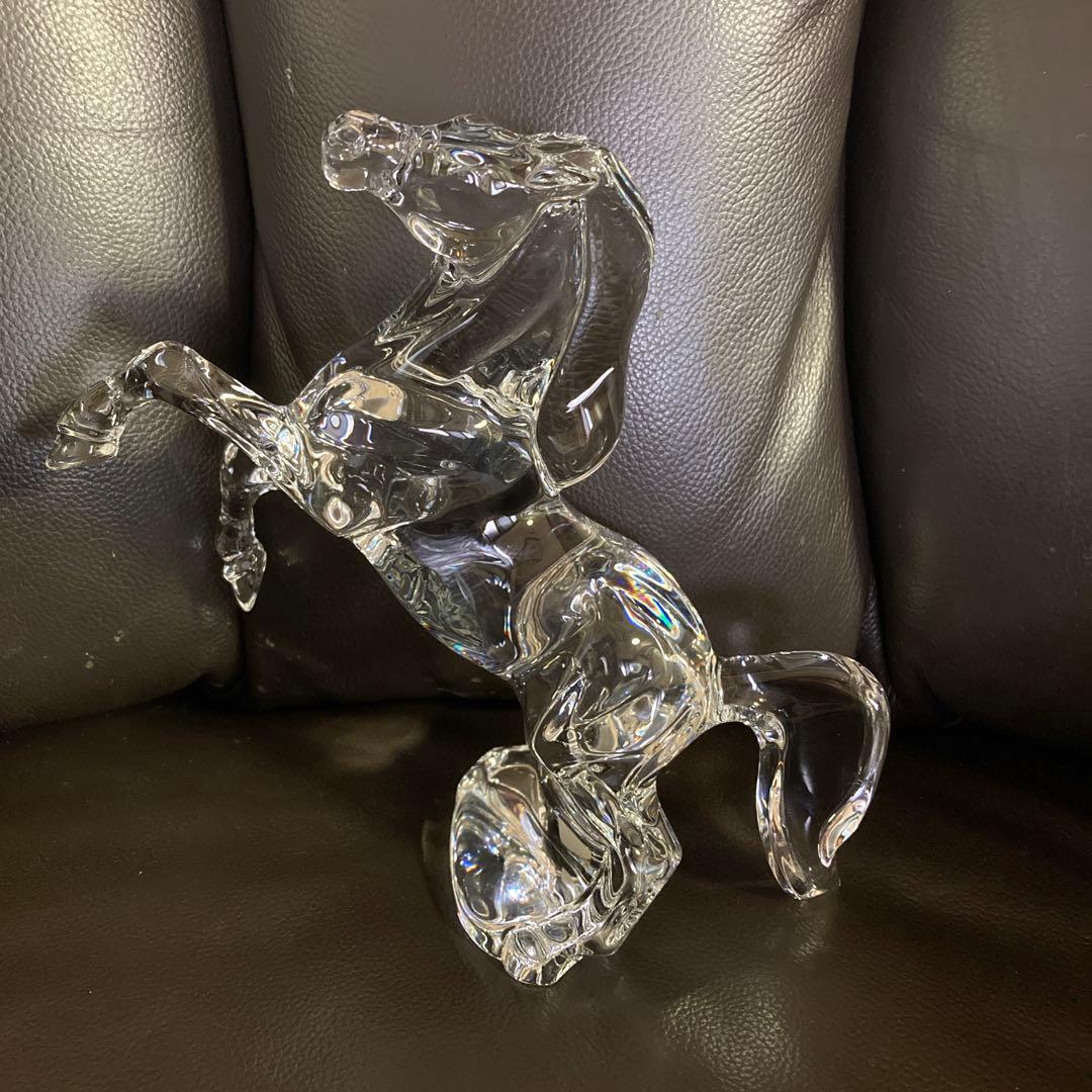 Baccarat バカラ いななく馬 跳ね馬 ジャンピングホース 置物