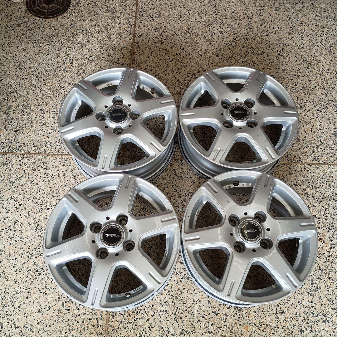 TOPRUN 13×5.00B +35 PCD100 社外アルミ4本 JWL-T