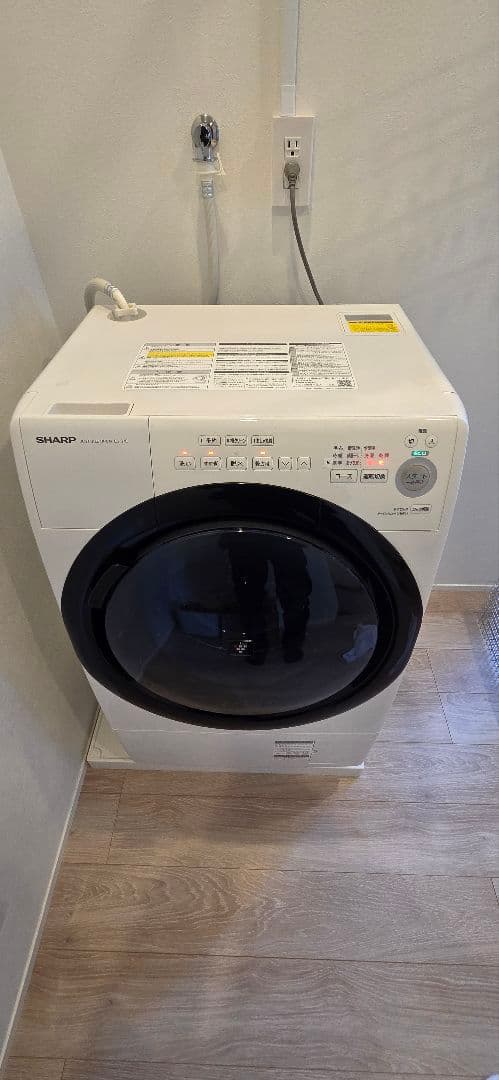SHARP ドラム式洗濯機 ES-S7E-WR
