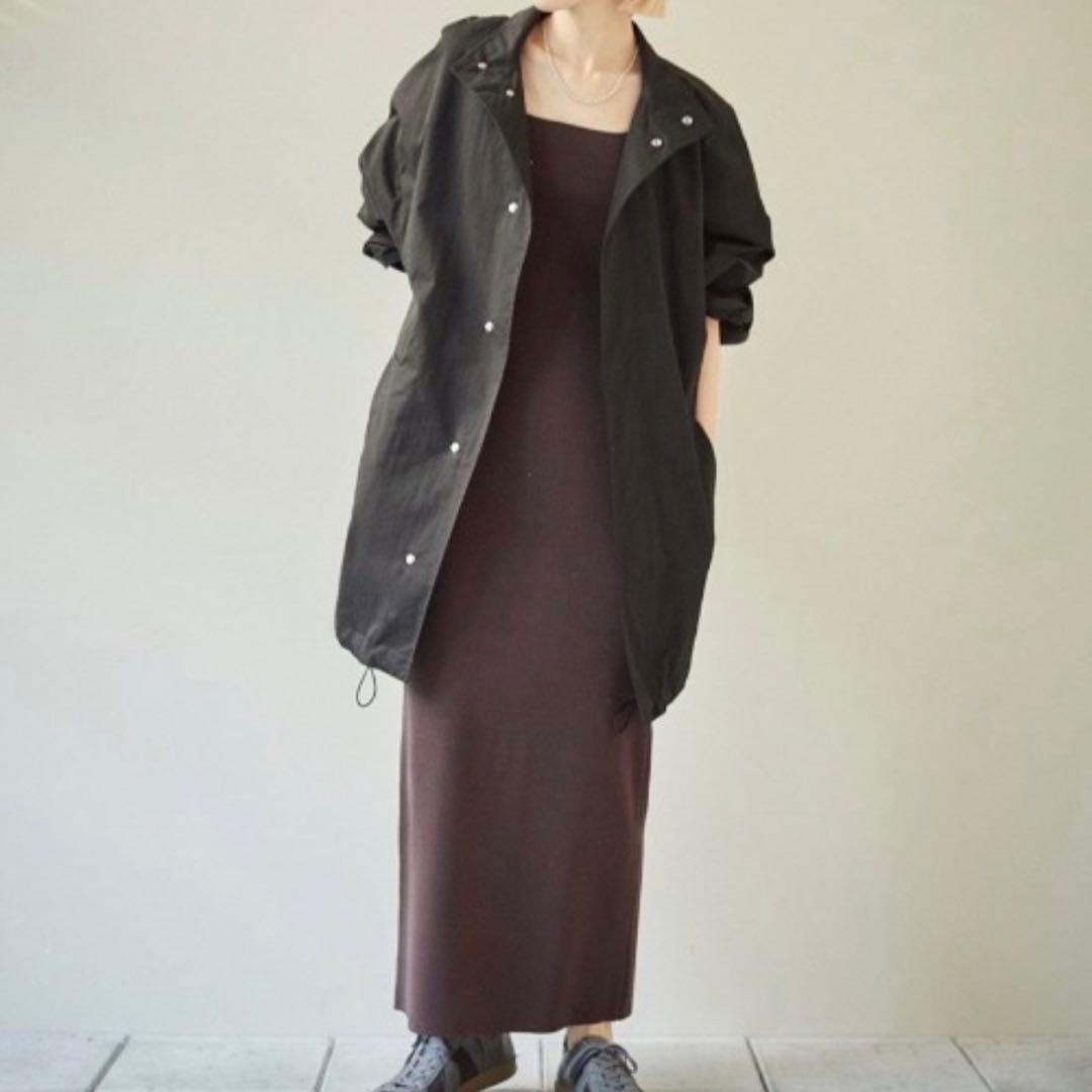 todayfulボーイフレンドスタンドカラーブルゾン(ブラック36)