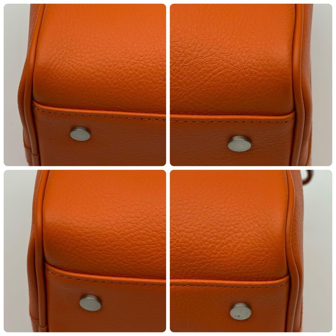 【極美品】MB エムビー ハイエンドレザー ショルダーバッグ オレンジ