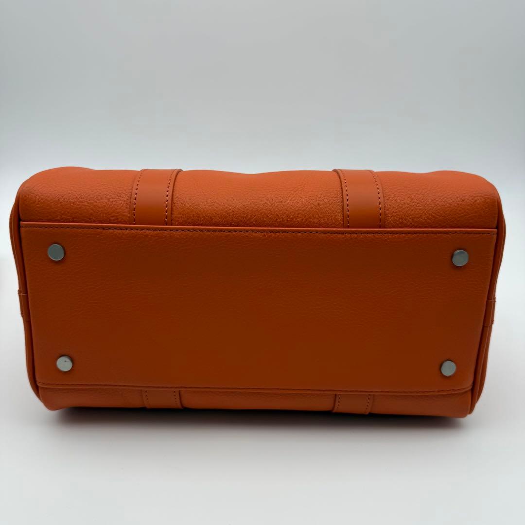 【極美品】MB エムビー ハイエンドレザー ショルダーバッグ オレンジ