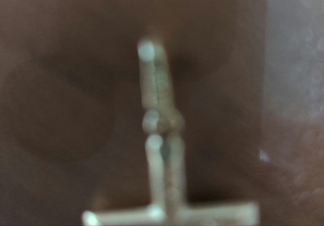 新品☆K18十字架ペンダント約4cm刻印TSK750