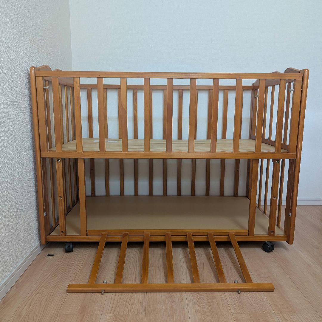 大和屋 yamatoya ラプス W オープン すのこ ベビーベッド