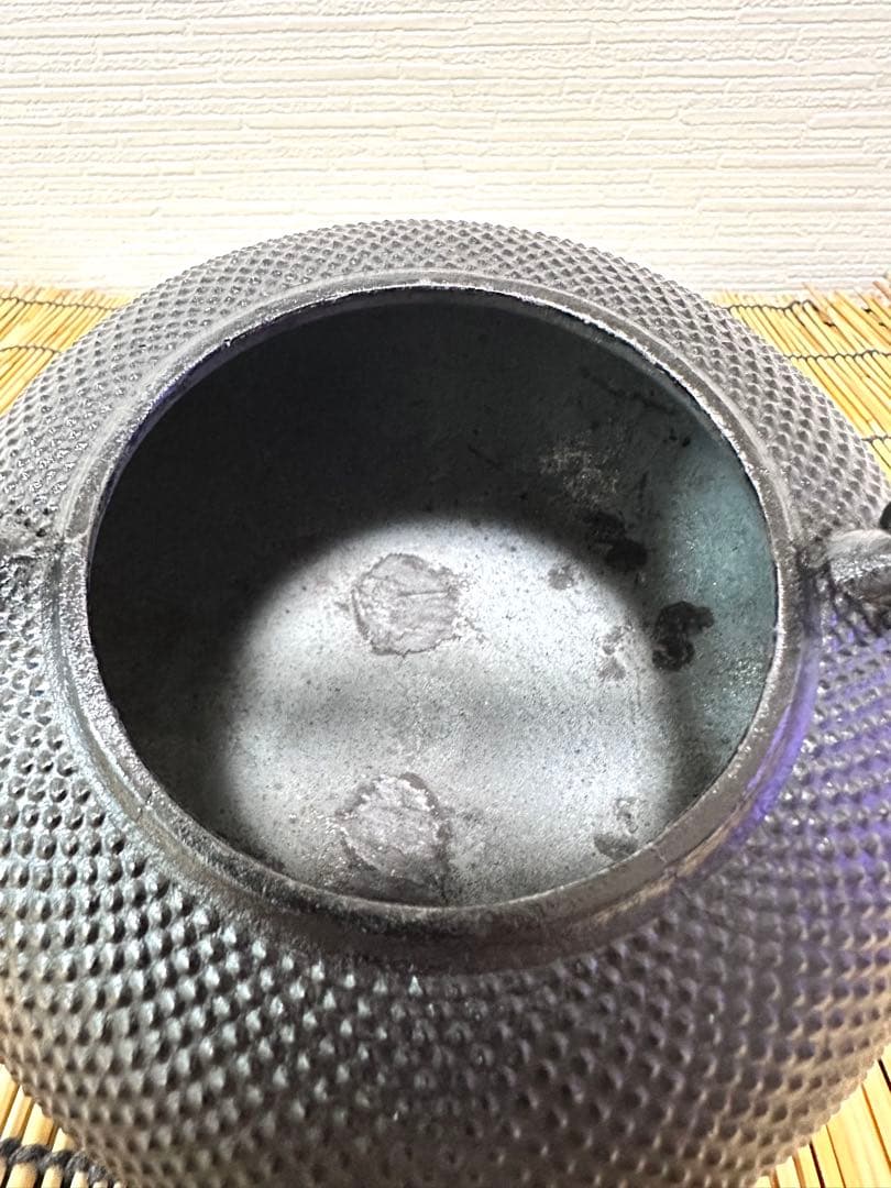 未使用品　南部照光堂造　鍛治打捻鉉　１０型アラレ　水野様　売約済み