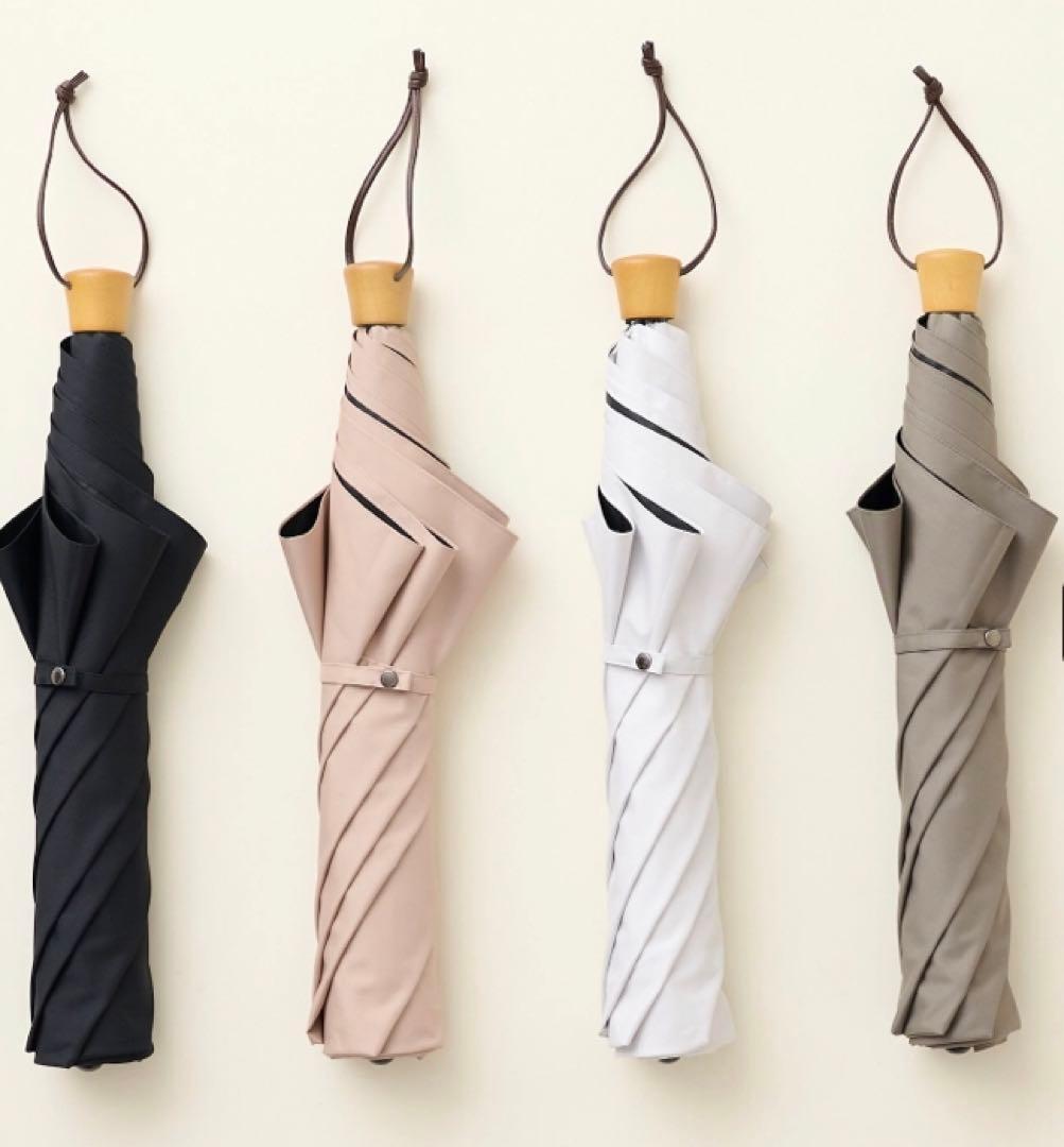 【新品未使用】サンバリア100 折りたたみ日傘 3段 白