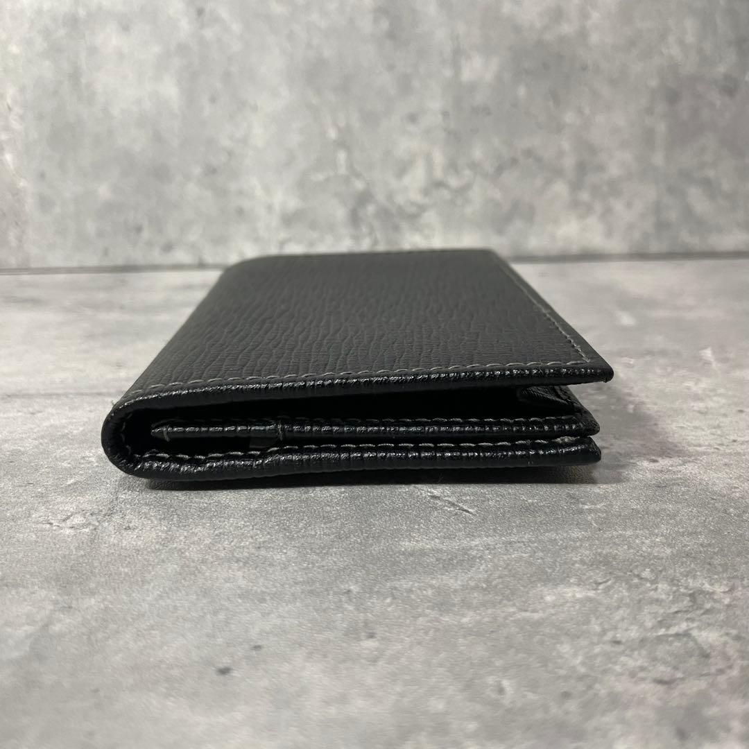【未使用】保管品 FERRAGAMO フェラガモ 名刺入れ メンズ レザー 黒